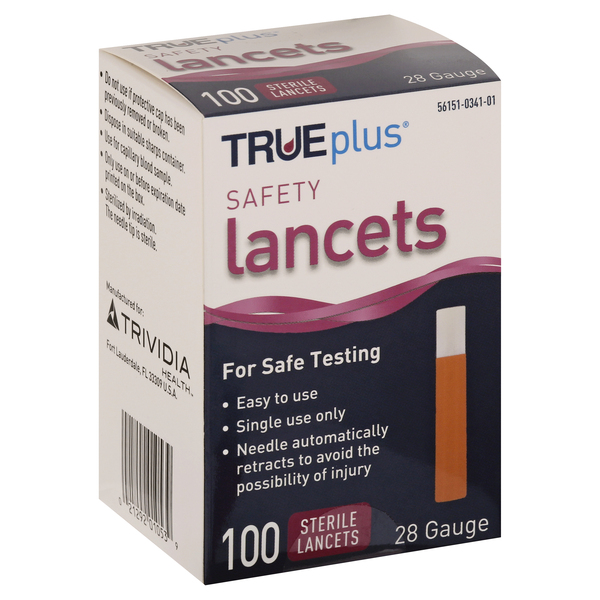 Image for TRUEplus Lancets, Safety, 28 Gauge,100ea from Acton pharmacy