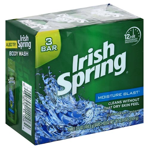 Image for Irish Spring Deodorant Soap, Moisture Blast,3ea from Acton pharmacy
