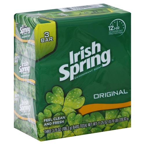 Image for Irish Spring Deodorant Soap, Original, Bath Size,3ea from Acton pharmacy