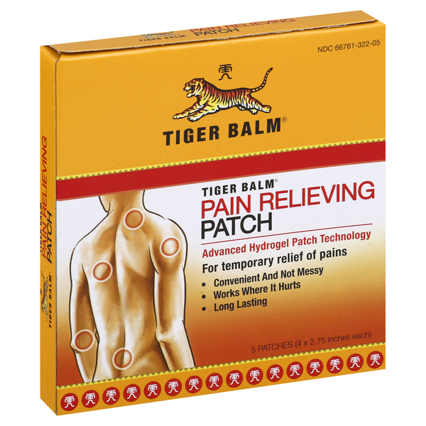 Image for Tiger Balm Pain Relieving Patch,5ea from Acton pharmacy