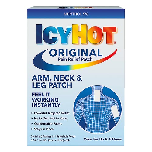 Image for Icy Hot Pain Relief Patch, Original, Arm, Neck & Leg,5ea from Acton pharmacy