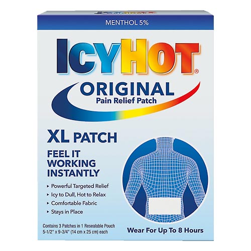 Image for Icy Hot Medicated Patch, Extra Strength, XL Back and Large Areas,3ea from Acton pharmacy