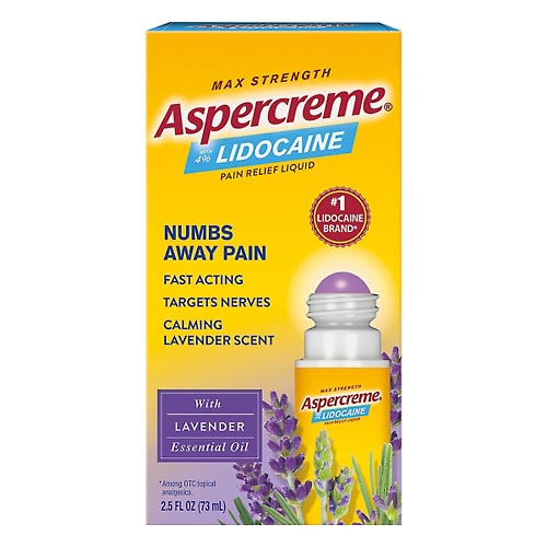 Image for Aspercreme Pain Relieving Liquid, Max Strength, Lavender,2.5oz from Acton pharmacy