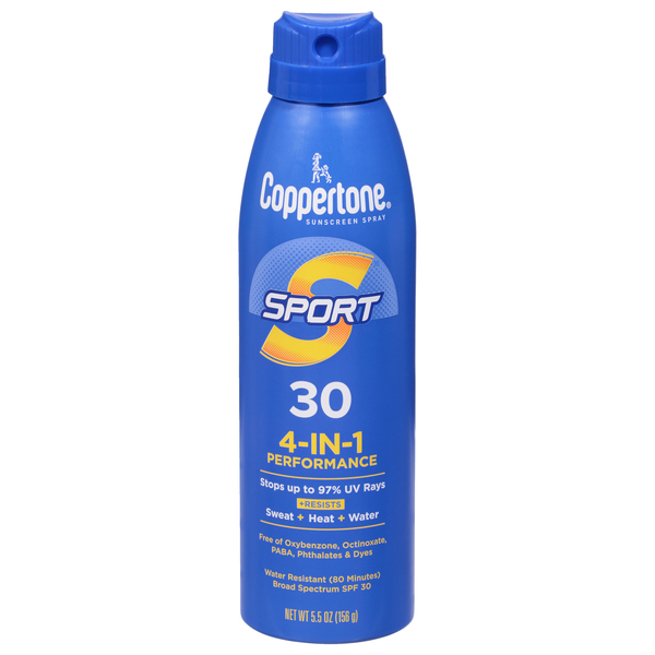 Image for Coppertone Sunscreen Spray, Broad Spectrum SPF 30,5.5oz from Acton pharmacy
