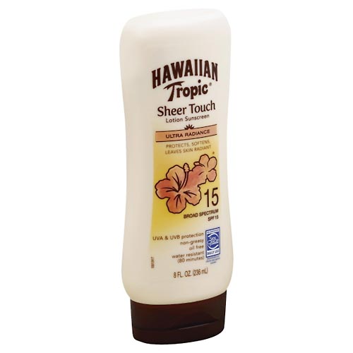 Image for Hawaiian Tropic Sunscreen, Ultra Radiance, Lotion, Broad Spectrum SPF 15,8oz from Acton pharmacy