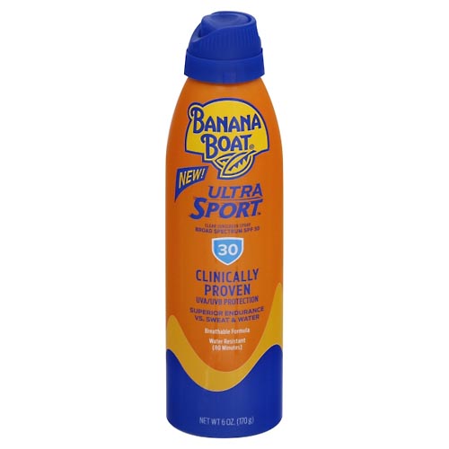 Image for Banana Boat Sunscreen, Clear, SPF 30, Spray,6oz from Acton pharmacy