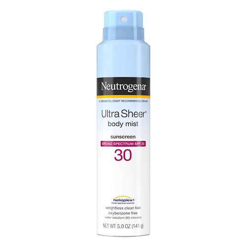 Image for Neutrogena Sunscreen, Body Mist, Broad Spectrum SPF 30,5oz from Acton pharmacy