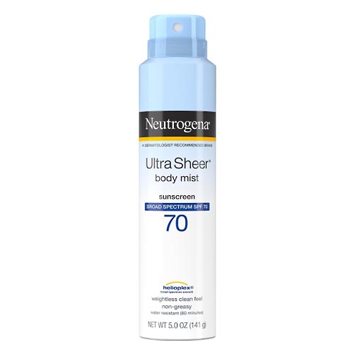 Image for Neutrogena Sunscreen, Body Mist, Broad Spectrum SPF 70,5oz from Acton pharmacy
