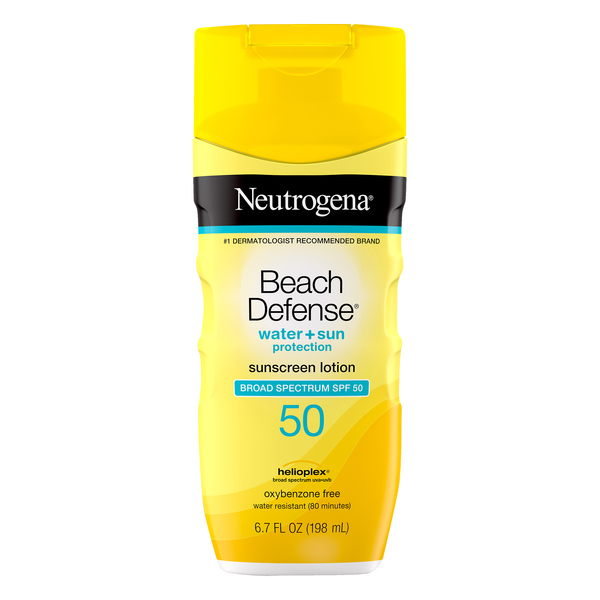Image for Neutrogena Sunscreen Lotion, Beach Defense, Broad Spectrum SPF 50, 6.7oz from Acton pharmacy