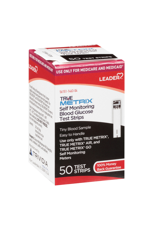 Image for Leader Blood Glucose Test Strips, Self Monitoring,50ea from Acton pharmacy