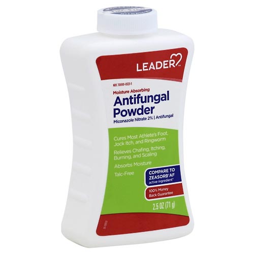 Image for Leader Antifungal Powder, Moisture Absorbing,2.5oz from Acton pharmacy