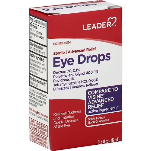 Image for Leader Eye Drops, Advanced Relief,0.5oz from Acton pharmacy