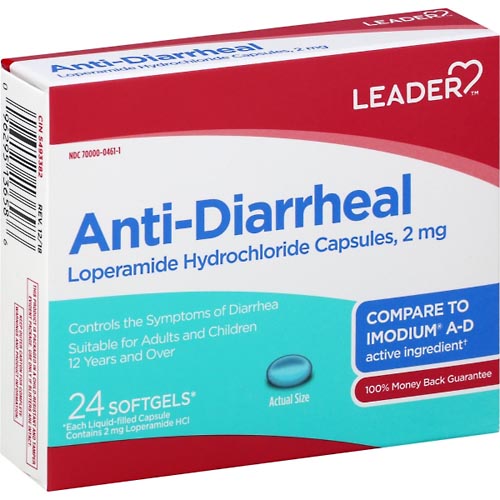 Image for Leader Anti-Diarrheal, Softgels,24ea from Acton pharmacy