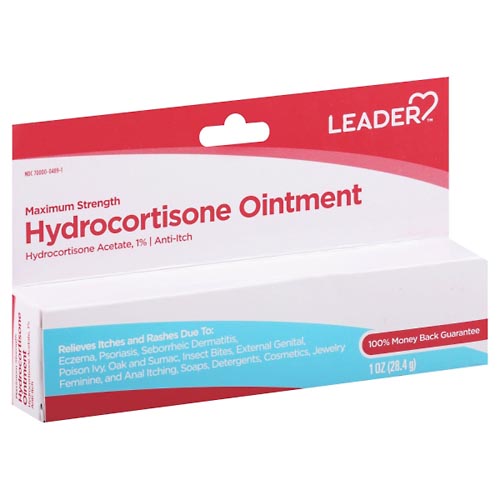 Image for Leader Hydrocortisone Ointment, Maximum Strength,1oz from Acton pharmacy