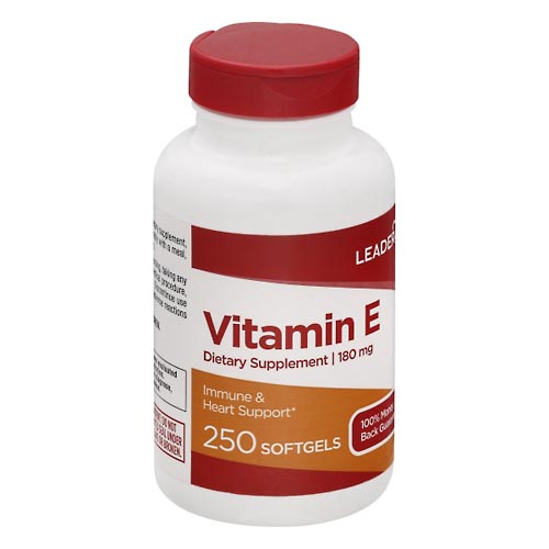 Image for Leader Vitamin E, 180 mg, Softgels,250ea from Acton pharmacy