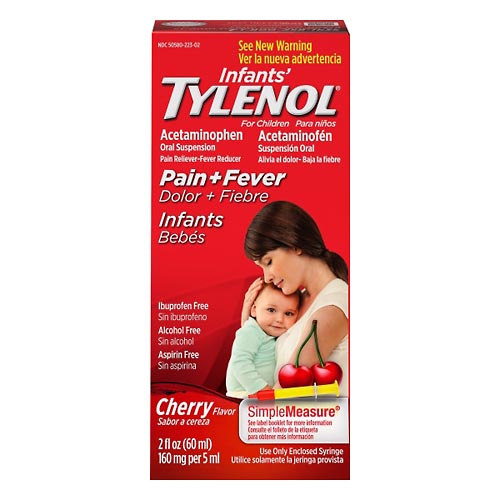 Image for Infants' Tylenol Pain + Fever, 160 mg, Cherry Flavor,,2oz from Acton pharmacy