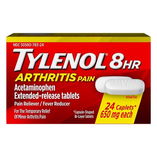 Image for Tylenol Arthritis Pain, 650 mg, Caplets, 8 HR,24ea from Acton pharmacy