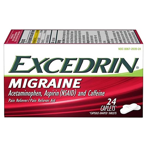 Image for Excedrin Pain Reliever/Pain Reliever Aid, Caplets,24ea from Acton pharmacy