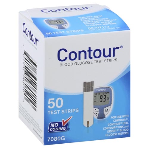 Image for Contour Test Strips, Blood Glucose,50ea from Acton pharmacy