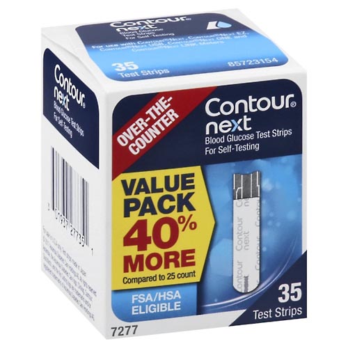 Image for Contour Blood Glucose Test Strips, Value Pack,35ea from Acton pharmacy