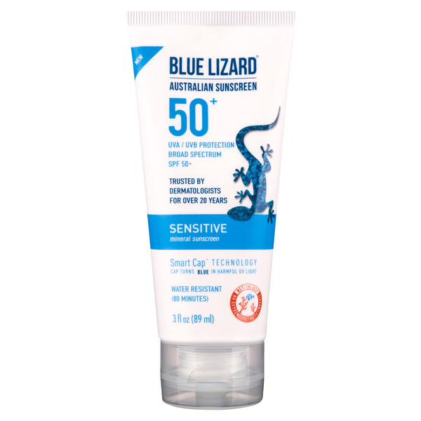 Image for Blue Lizard Sunscreen, Australian, Sensitive, Broad Spectrum SPF 50+,3fl oz from Acton pharmacy