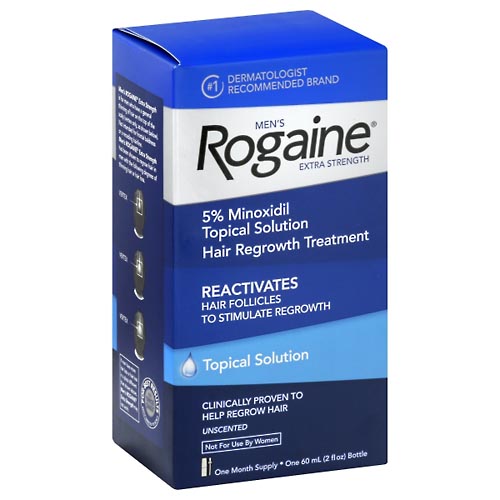 Image for Rogaine Hair Regrowth Treatment, Extra Strength, Unscented, Men's,60ml from Acton pharmacy