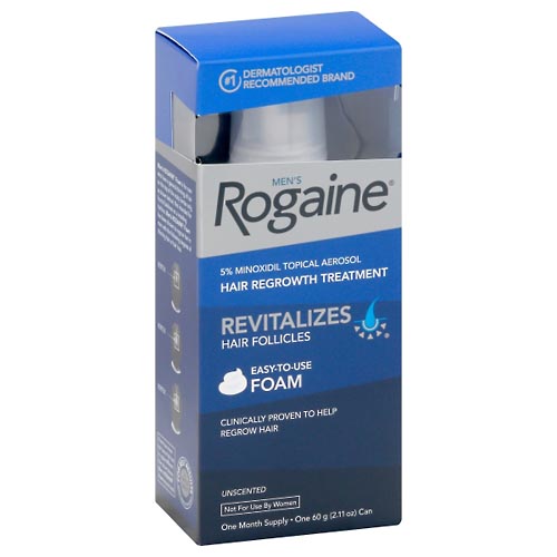 Image for Rogaine Hair Regrowth Treatment, Unscented, Foam, Men's,1ea from Acton pharmacy