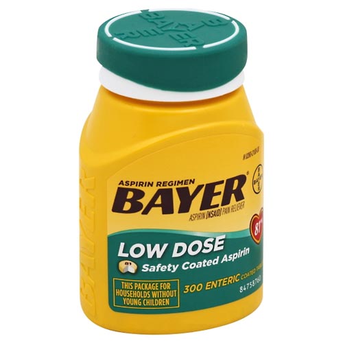 Image for Bayer Aspirin, Low Dose, 81 mg, Enteric Coated Tablets,300ea from Acton pharmacy