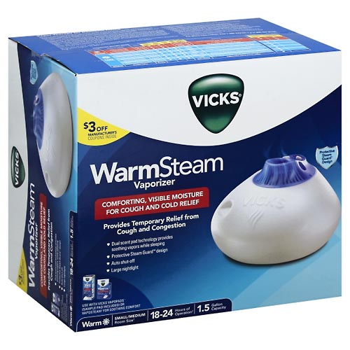 Image for Vicks Vaporizer, Warm Steam, 1.5 Gallon,1ea from Acton pharmacy