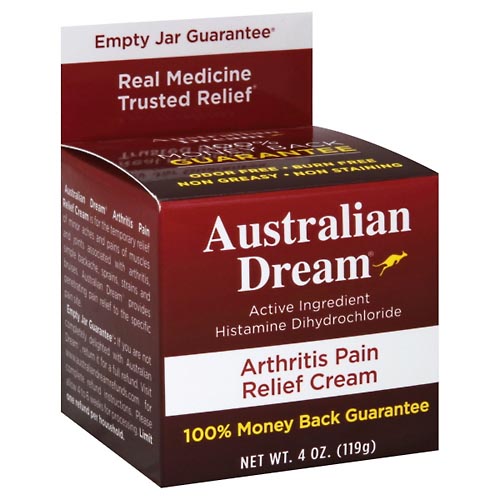 Image for Australian Dream Pain Relief Cream, Arthritis,4oz from Acton pharmacy