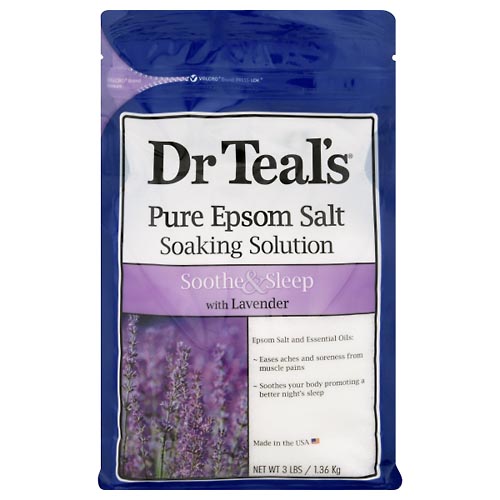 Image for Dr Teals Pure Epsom Salt, Soothe & Sleep,3lb from Acton pharmacy