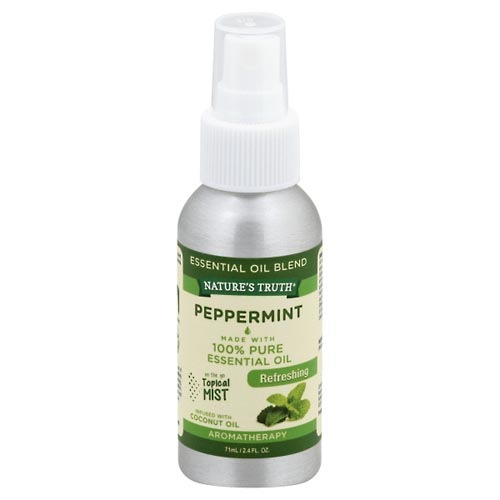 Image for Natures Truth Essential Oil Blend, 100% Pure, Peppermint, Refreshing,71ml from Acton pharmacy
