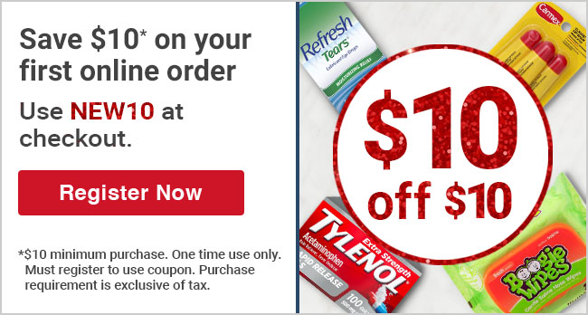 Save $10 on your first online order
